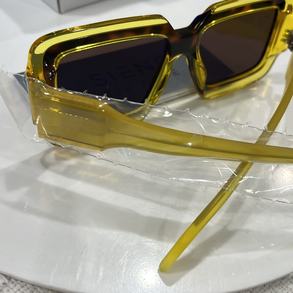 SIENAS EYE CODE CREATURE 086 AVANA/GIALLO SUNGLASSES BRAND NEW - Picture 5 of 5